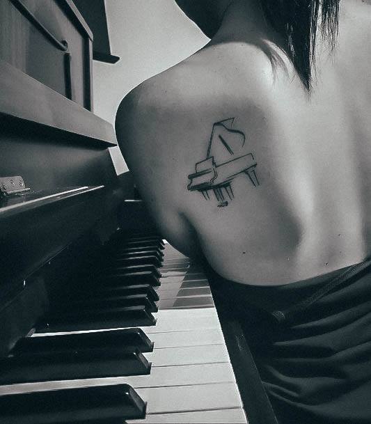 Luscious Designs Womens Piano Tattoo Ideas