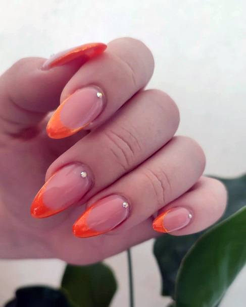 Luscious Designs Womens Pink And Orange Nail Ideas