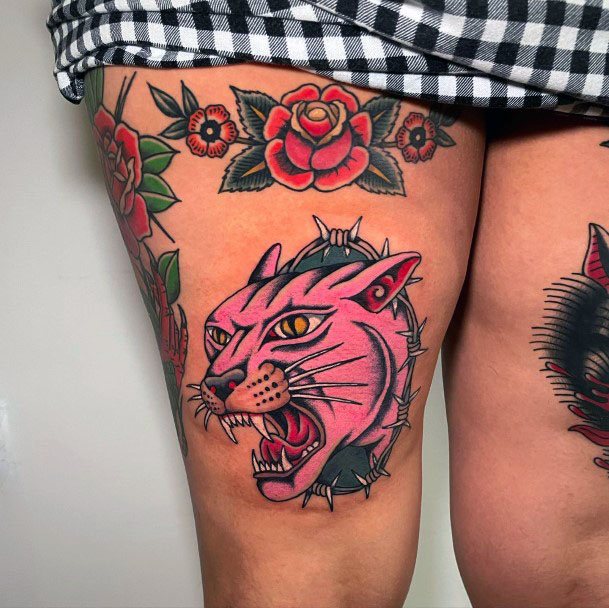 Luscious Designs Womens Pink Panther Tattoo Ideas