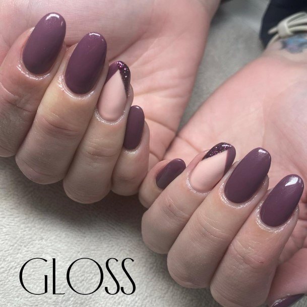 Luscious Designs Womens Plum Nail Ideas