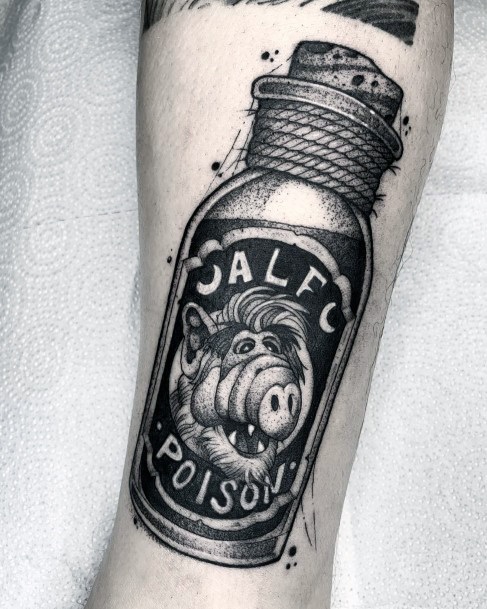 Luscious Designs Womens Poison Bottle Tattoo Ideas