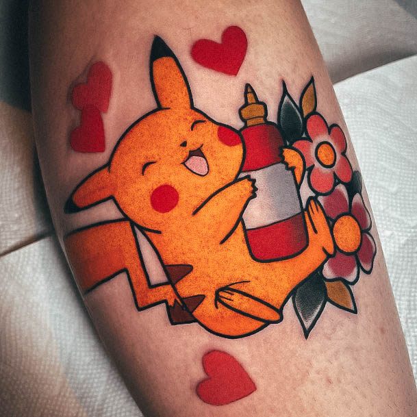 Luscious Designs Womens Pokemon Tattoo Ideas