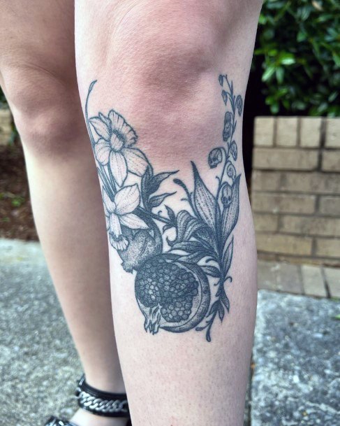 Luscious Designs Womens Pomegranate Tattoo Ideas