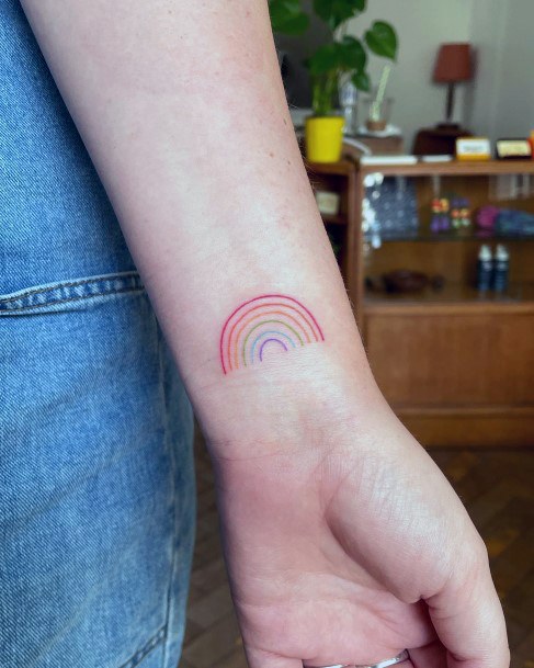 Luscious Designs Womens Rainbow Tattoo Ideas