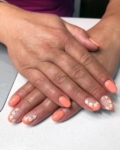 Luscious Designs Womens Salmon Nail Ideas