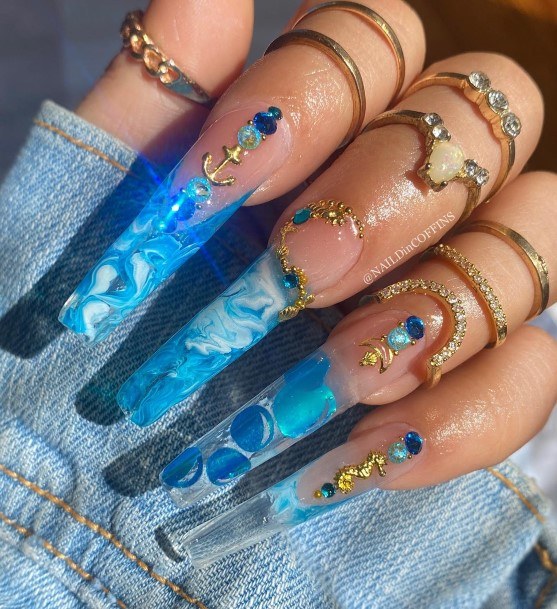 Luscious Designs Womens Sea Nail Ideas