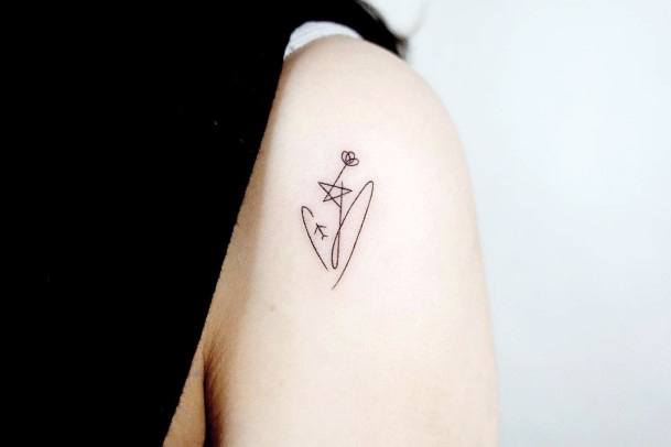 Luscious Designs Womens Shooting Star Tattoo Ideas