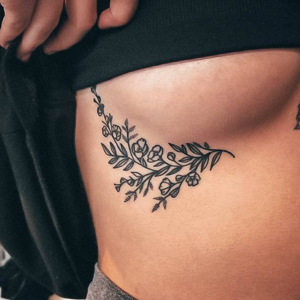 Luscious Designs Womens Side Boob Tattoo Ideas