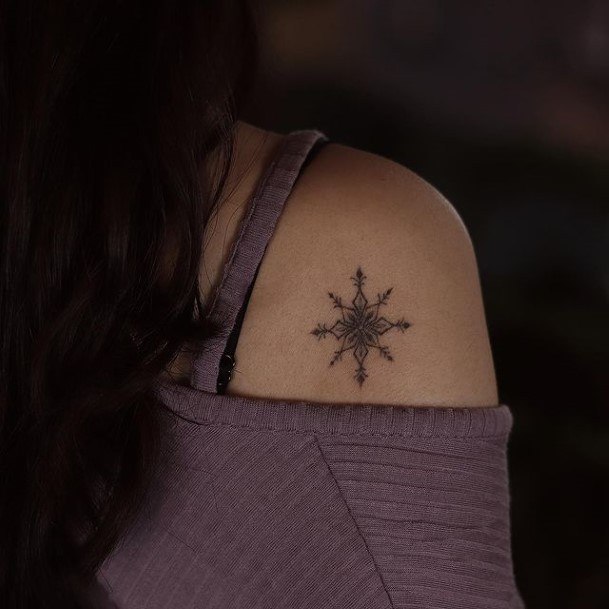 Luscious Designs Womens Snowflake Tattoo Ideas