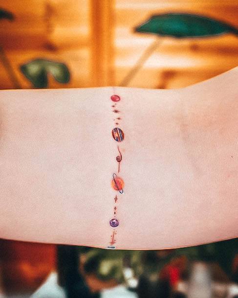 Luscious Designs Womens Solar Tattoo Ideas