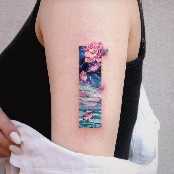 Luscious Designs Womens Space Tattoo Ideas