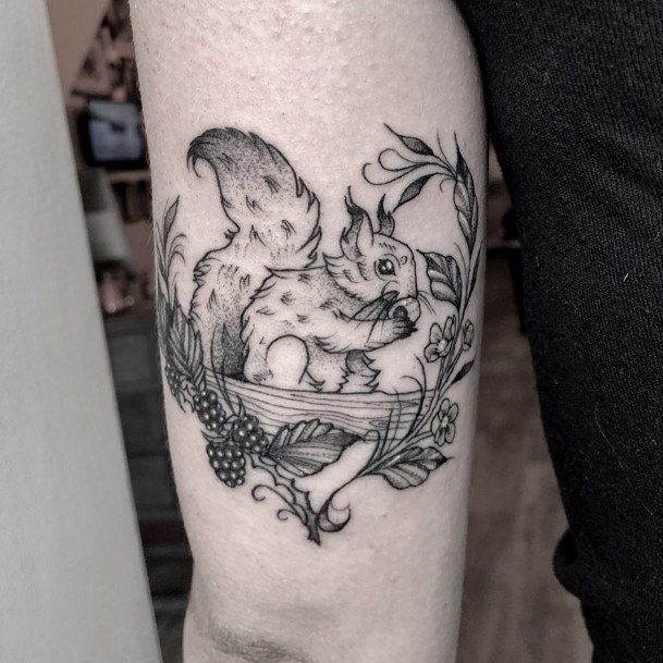 Luscious Designs Womens Squirrel Tattoo Ideas