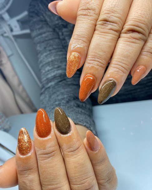 Luscious Designs Womens Thanksgiving Nail Ideas