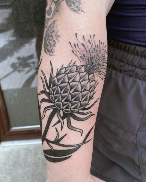 Luscious Designs Womens Thistle Tattoo Ideas