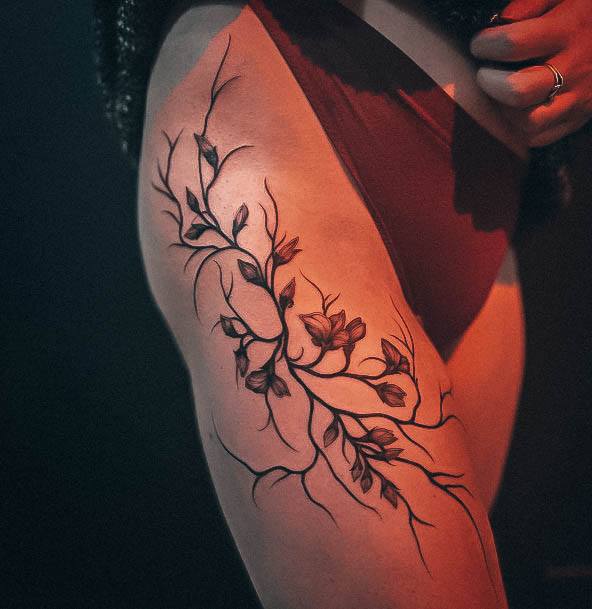 Luscious Designs Womens Vine Tattoo Ideas