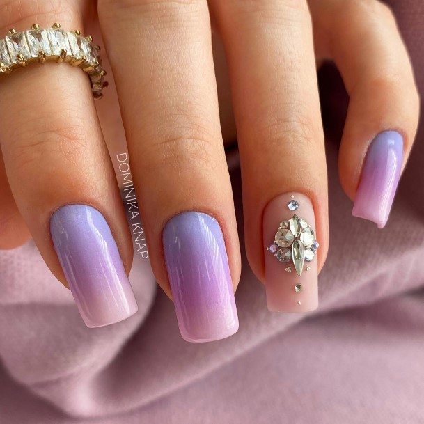 Luscious Designs Womens Violet Nail Ideas