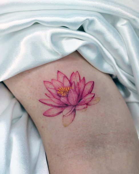 Luscious Designs Womens Water Lily Tattoo Ideas