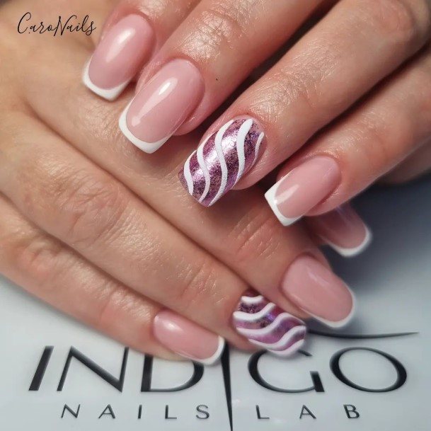 Luscious Designs Womens White French Nail Ideas