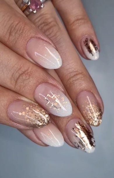 Luscious Designs Womens White Ombre Nail Ideas