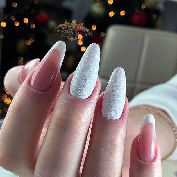 Luscious Designs Womens White Prom Nail Ideas