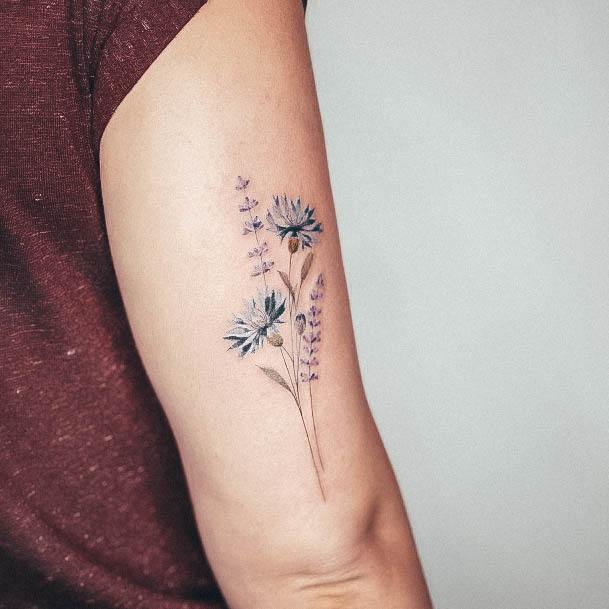 Luscious Designs Womens Wildflower Tattoo Ideas