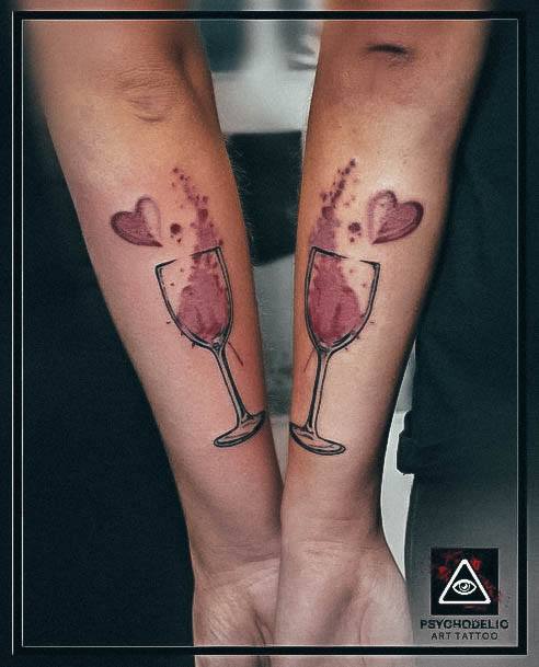 Luscious Designs Womens Wine Glass Tattoo Ideas