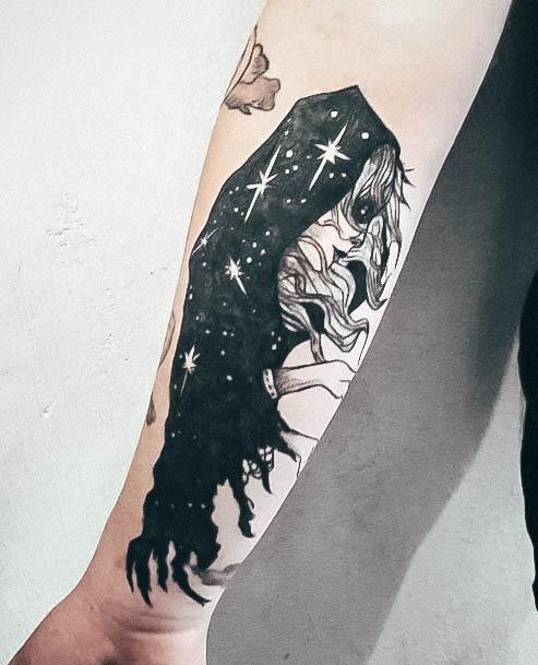 Luscious Designs Womens Witch Tattoo Ideas