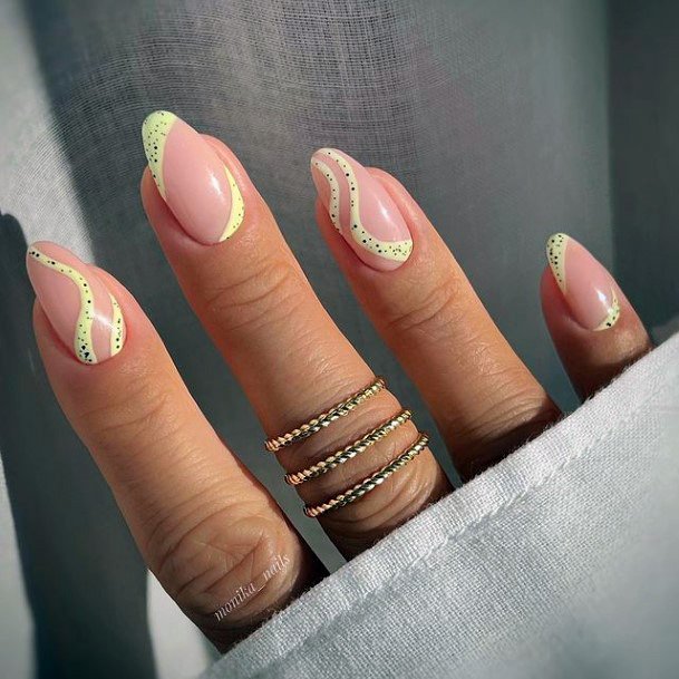 Luscious Designs Womens Yellow Dress Nail Ideas