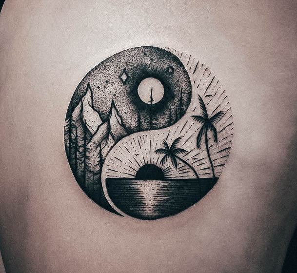 Luscious Designs Womens Yin Yang Tattoo Ideas