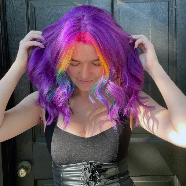 Luscious Ideas Womens Rainbow Hairstyles Ideas