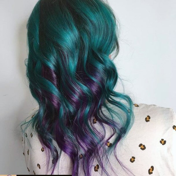 Luscious Ideas Womens Turquoise Ombre Hairstyles Ideas