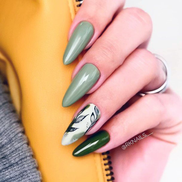 Lush Green April Nails Forest Women