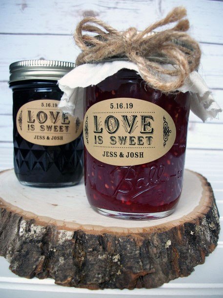 Lush Jam Filled Mason Jars Wedding Decorations Idea