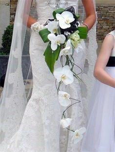 Lush White Orchid Floral Bouquet Wedding Ideas For Women