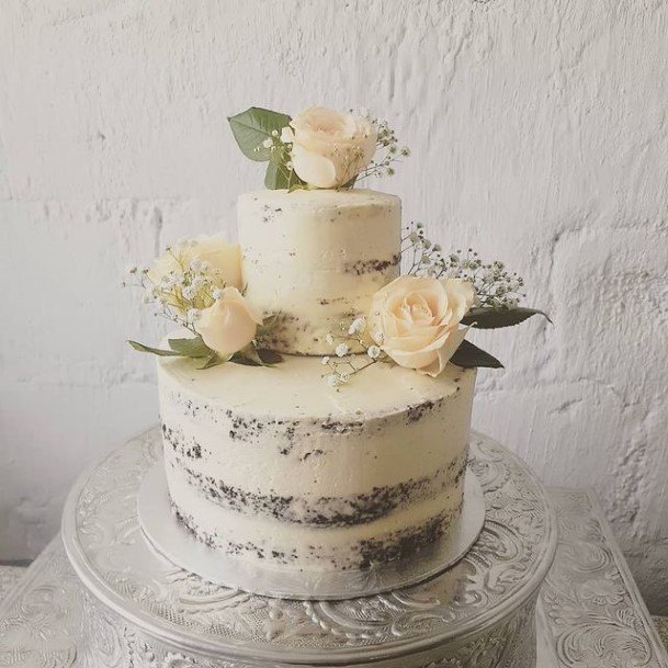 Luxurious White Chocolate Wedding Cake