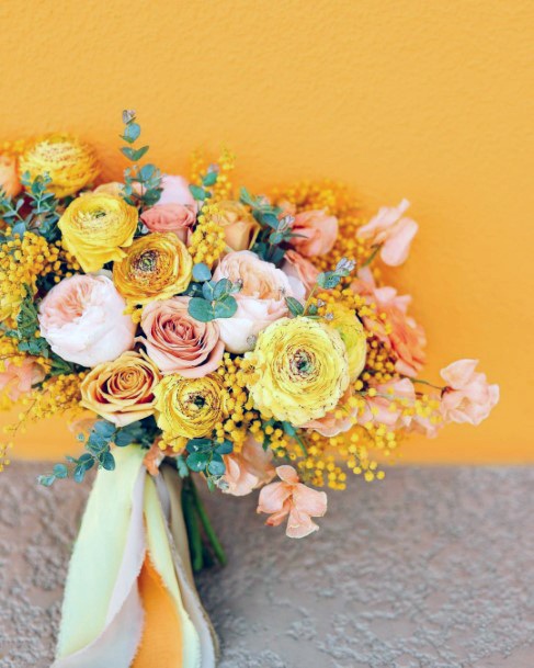 Luxurious Yellow Wedding Flowers