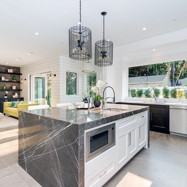 Luxury Grey Granite Inspiration Kitchen Countertop Ideas