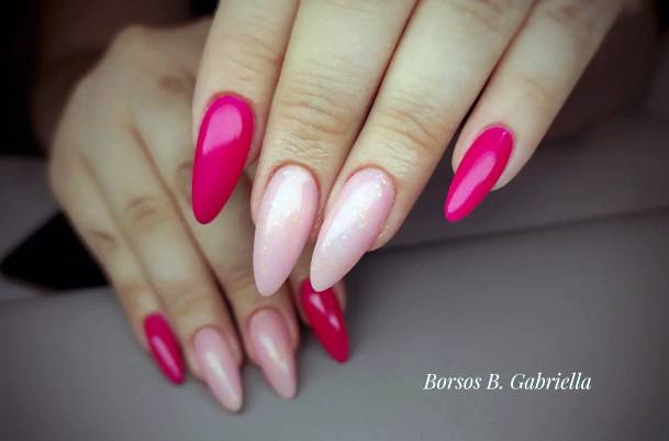 Magenta Female Nail Designs