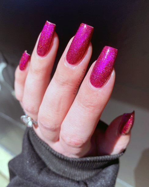 Magenta Nails Feminine Ideas