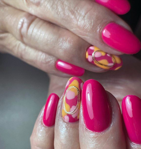 Magenta Womens Nails