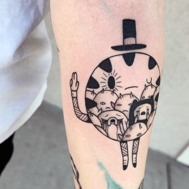 Magnificent Adventure Time Tattoo For Girls