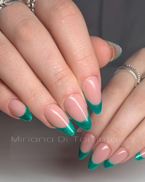 Magnificent Almond French Nail For Girls