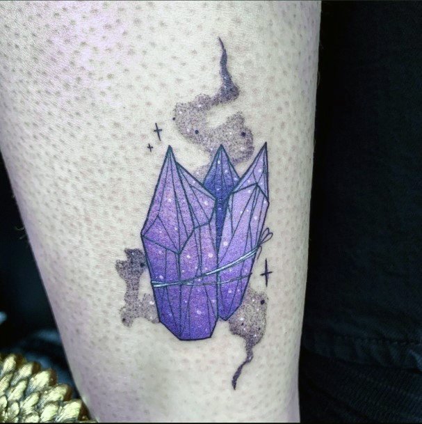 Magnificent Amethyst Tattoo For Girls