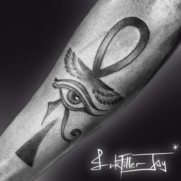 Magnificent Ankh Tattoo For Girls