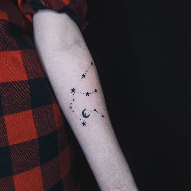 Magnificent Aquarius Tattoo For Girls