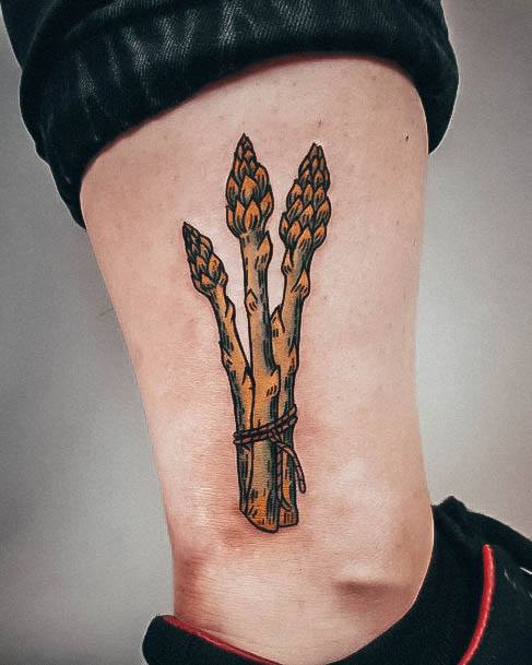 Magnificent Asparagus Tattoo For Girls