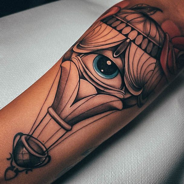 Magnificent Ballon Tattoo For Girls