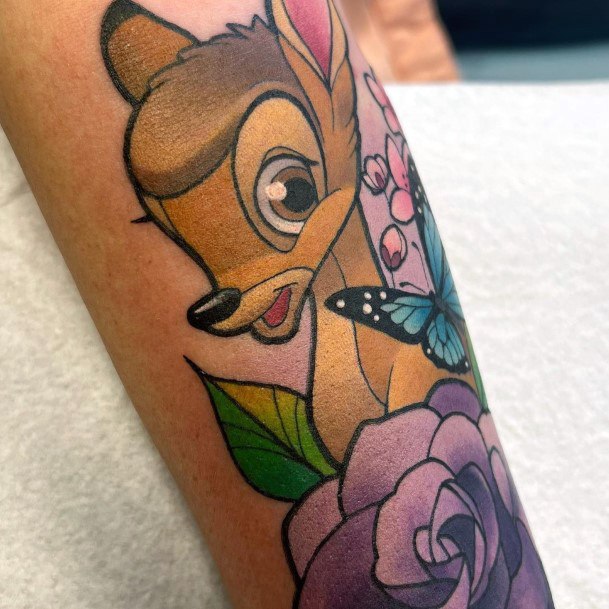 Magnificent Bambi Tattoo For Girls