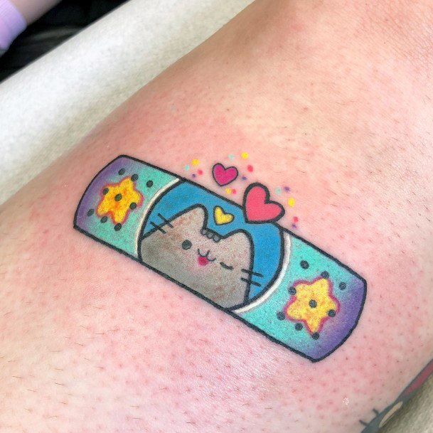Magnificent Bandaid Tattoo For Girls