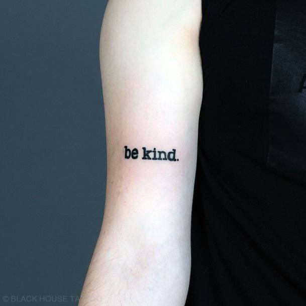 Magnificent Be Kind Tattoo For Girls